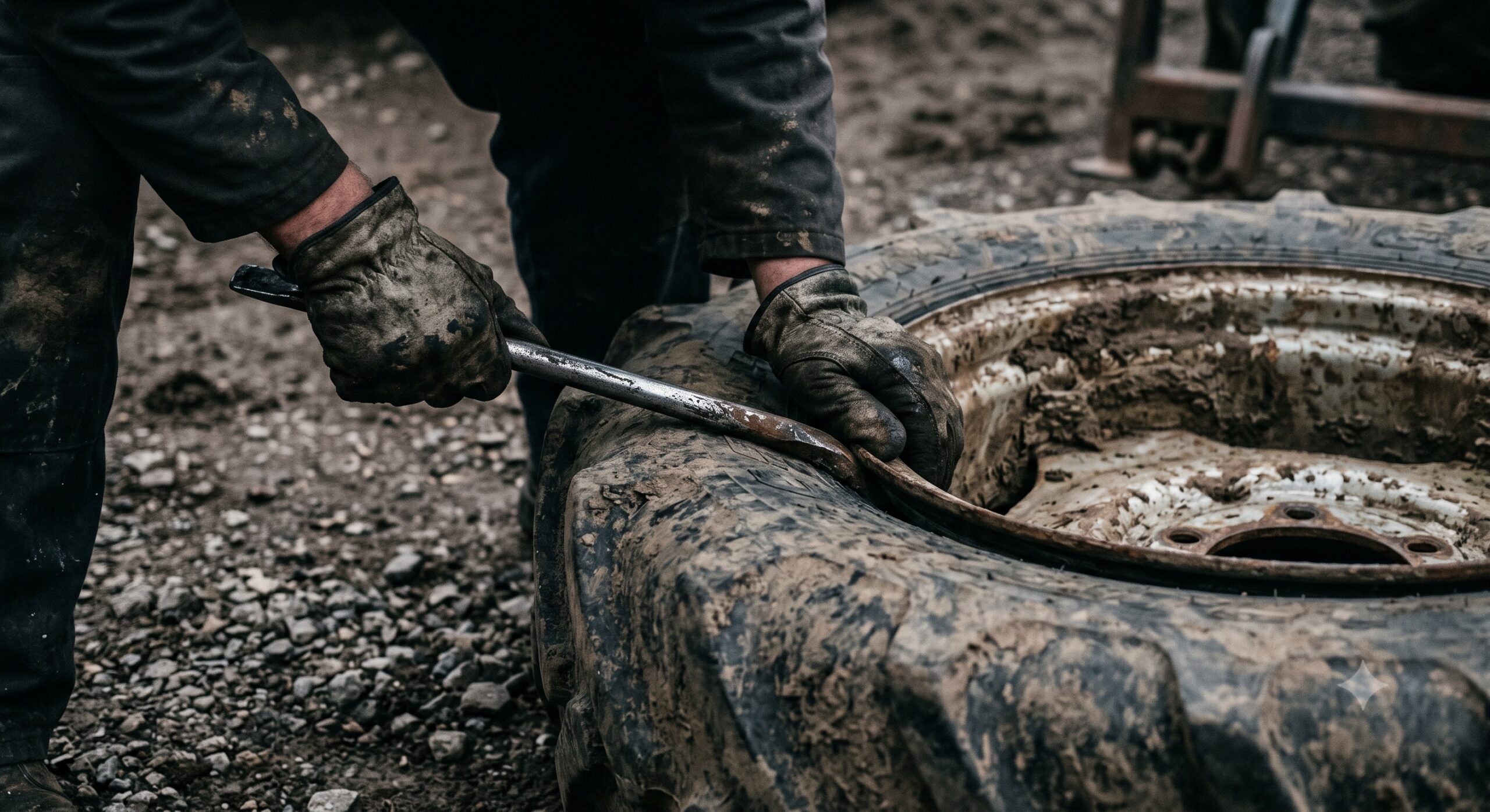 Tire work at Northline Ag & Oil Services